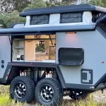 ¡Impresionante caravana de doble eje lista para la aventura!